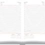 710 - Agendas Personalizadas, Modelo Onix Diária. Formato 13,8x20cm, 384 paginas  em off-set branco