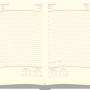 711 - Agendas personalizadas, Modelo Onix Plus Diaria, Formato 13,8x20cm, 384 paginas em papel Fine Dunas Amarelo