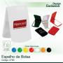 Espelho de bolsa. Material plastico disponível em diversas cores. Gravação silk 01 cor/ 01 posiçao