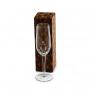 COP6160 Taça de vidro para champanhe 210ml em caixa para presente individual »  Embalagem: Caixa kraft - Med.: 231x 71x 71mm »  Gravação: A laser 01 lado