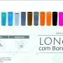 75 Copo long drink com borda metalizada. Capacidade 350ml. Gravação silk 01 cor/ 01 lado  *Pedido mínimo de 100 peças