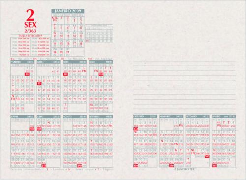 Agenda financeira de mesa cod 370 em papael reciclato, impressao cinza e vermelho, formato 11,7x17,5cm, 540 paginas, miolo reciclato