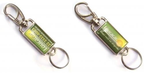 Chaveiro personalizado, modelo Mosquetão Quadrado Esp . Gravação colorida 2 lados. Acabamento em resina. Embalgem Individual Chaveiro personalizado, modelo Mosquetão Quadrado Esp . Gravação colorida 2 lados. Acabamento em resina. Embalgem Individual