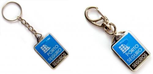 Chaveiro personalizado, modelo Chapinha Quad c/ corrente. Gravação colorida 2 lados. Acabamento em resina. Emabalgem Individual Chaveiro personalizado, modelo Chapinha Quad c/ corrente. Gravação colorida 2 lados. Acabamento em resina. Emabalgem Individual