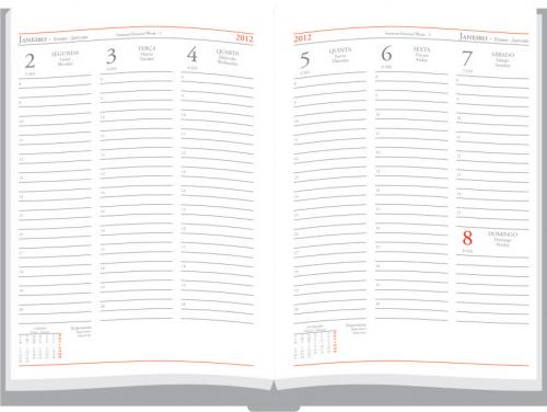975 - Agendas personalizadas, Modelo Executive Note Semanal, Formato 17x24cm, 176 paginas em papel Off Set Branco 975 - Agendas personalizadas, Modelo Executive Note Semanal, Formato 17x24cm, 176 paginas em papel Off Set Branco