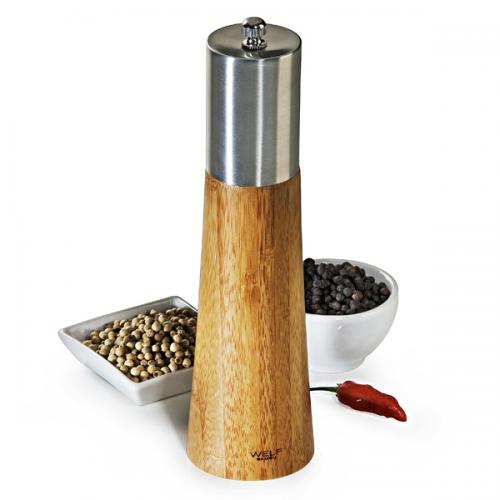 TE00833 Moedor de Sal Grosso e Pimenta em bambu. Gravação a laser no bambu. Embalagem individual cx kraft para presente TE00833 Moedor de Sal Grosso e Pimenta em bambu. Gravação a laser no bambu. Embalagem individual cx kraft para presente