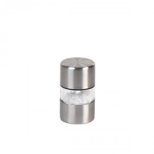 TE00410 Mini Moedor de Sal grosso e Pimenta em Inox. Gravação a laser . Embalagem cx kraft TE00410 Mini Moedor de Sal grosso e Pimenta em Inox. Gravação a laser . Embalagem cx kraft