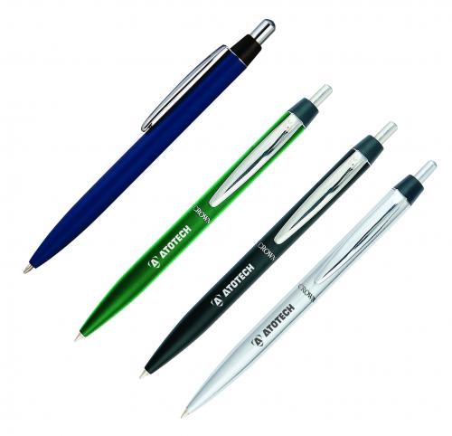 YM11335 Caneta Esferografica CROWN EXPERT 13CM. Escrita macia, garantia e assistencia técnica. Gravação a laser. Emabalgem individual em courinho YM11335 Caneta Esferografica CROWN EXPERT 13CM. Escrita macia, garantia e assistencia técnica. Gravação a laser. Emabalgem individual em courinho