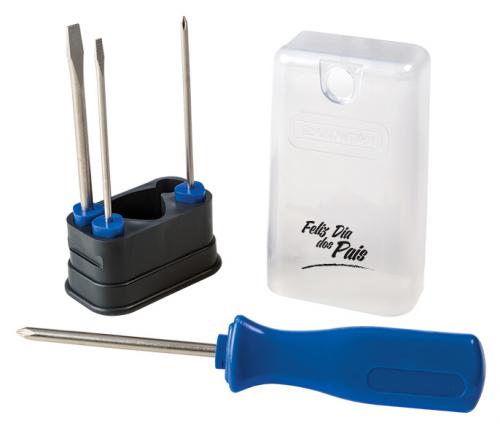 Kit ferramentas Tramontina/ BIC. conj com 4 chaves de fenda. Gravação tampografia 01 cor na frente do estojo Kit ferramentas Tramontina/ BIC. conj com 4 chaves de fenda. Gravação tampografia 01 cor na frente do estojo