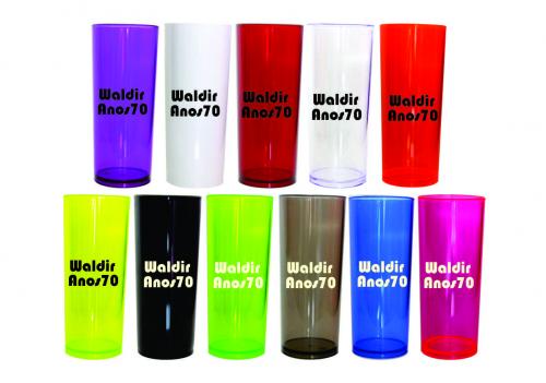 Copo Long Drink 310 ml. Resistente à queda e impactos. Material Poliestireno e Acrílico, 100% atóxicos e inodoros. Gravação silk 01 cor/ 01lado Copo Long Drink 310 ml. Resistente à queda e impactos. Material Poliestireno e Acrílico, 100% atóxicos e inodoros. Gravação silk 01 cor/ 01lado