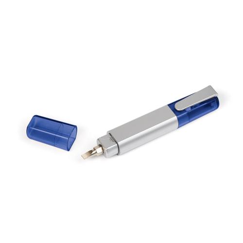 FE00843 Conjunto de ferramenta em Polipropileno azul/prata. Possui chave de fenda e chave philips. Dimensões: 12,5x1,2x1,3cm Utilidade do Produto: Ideal para pequenos reparos! Sugestão de Gravação: Uma gravação a Laser. Embalagem em cx kraft presente individual FE00843 Conjunto de ferramenta em Polipropileno azul/prata. Possui chave de fenda e chave philips. Dimensões: 12,5x1,2x1,3cm Utilidade do Produto: Ideal para pequenos reparos! Sugestão de Gravação: Uma gravação a Laser. Embalagem em cx kraft presente individual