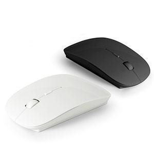 97304 Mouse wireless 2,4G. ABS. Incluso 2 pilhas AAA. Embalagem individual em caixa transparente. Tamanho: 57x113x20mm Incluso gravação em silk 01 cor, 01 posição.