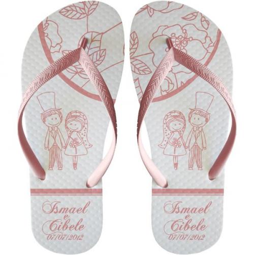 Sandálias personalizadas SLIMFEET. Para todo tipo de evento. Opção da Tira Slim ( fina ) da um toque mais feminino ou tradicional unissex. Gravação silk 01 cor. Para Transfer digital sem limite de cores, acrescer R$