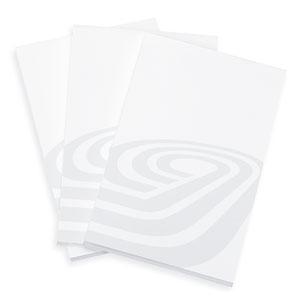 BLBSC50 Bloco de anotações medida 7x11cm com 50 folhas sem capa com marca d agua cinza padrão.   