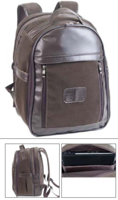 MC220 MOCHILA CLÁSSICA EM SINTÉTICO NOBRE, EXCELENTE ACABAMENTO DURABILIDADE E SOFISTICAÇÃO O QUE LEVA A UM ALTO VALOR PERCEBIDO, POSSUI DOIS COMPARTIMENTOS, BOLSO INTERNO PORTA NOTEBOOK, BOLSOS EXTERNOS, ALÇA DE MÃO, ALÇAS DE OMBRO ALMOFADADAS E ERGONÔMICAS. MATERIAL KOURART DIMENSÕES :031 C x 042 A x 020 L cm CORES DISP. :CAFÉ, PRETO OU MARINHO