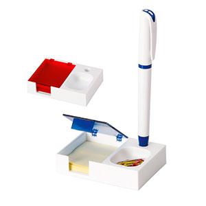93479 Base para mesa de escritorio. Com bloco adesivado. Esferográfica e clipes não incluso. Medida: 79 x 58 x 18 mm Área de gravação: 30 x 40mm Gravação silk 01 cor 01 posição