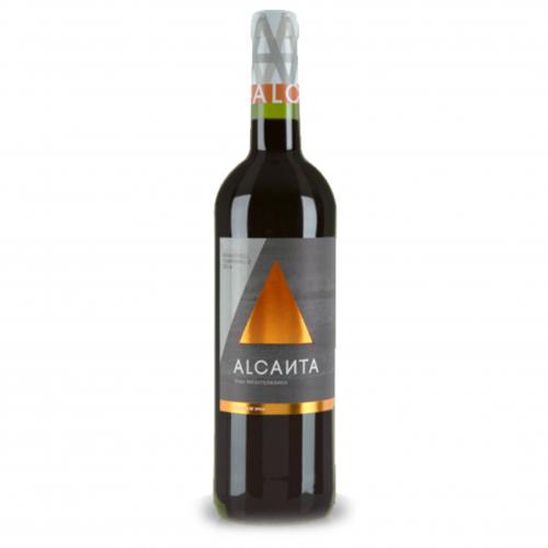 ALCANTA RED / País e Região Espanha, Alicante / Uvas 40% Monastrell, 30% Cabernet Sauvignon e 30% Tempranillo/ Vinificação Feita a partir de vinhas de baixo rendimento que produzem frutos pequenos com um equilíbrio perfeito de açúcar e poli fenóis. As Uvas são maceradas e fermentadas durante uma semana em tanques de aço inoxidável a uma temperatura de 25 ° C para preservar o fruto e extrair os taninos