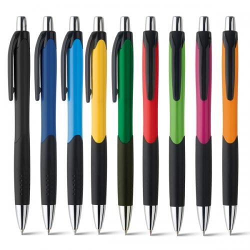 91256 CARIBE Caneta Esferográfica Top Pen. ABS. Com grip. Acabamento brilhante. Ponteira cromada. ø10 x 138 mm. Gravação 01 cor 91256 CARIBE Caneta Esferográfica Top Pen. ABS. Com grip. Acabamento brilhante. Ponteira cromada. ø10 x 138 mm. Gravação 01 cor