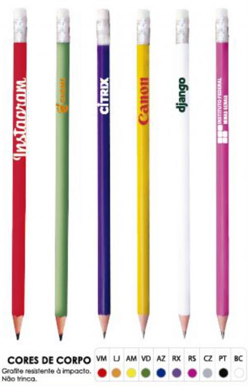 Lápis HB02 New Pen. Grafite resistente à impacto. Não trinca Gravação silk 01 cor Lápis HB02 New Pen. Grafite resistente à impacto. Não trinca Gravação silk 01 cor