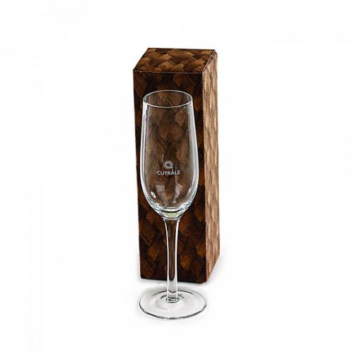 COP160 Taça de vidro para champanhe 210ml em caixa individual.