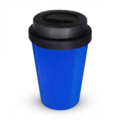 PR Copo para Chá ou Café com Tampa siliconada de 400ml – Corpo em PP colorido, personalizado em silk-screen 1 cor  