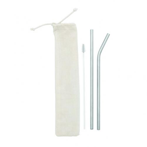 KT 153 Kit Canudos e Limpador Descrição: Kit com 2 canudos de aço e 1 limpador. Contém canudo reto e canudo curvado de 150mm, limpador com corpo plástico e estojo de algodão cru. gravação 1 cor no estojo + laser nos 2 canudos KT 153 Kit Canudos e Limpador Descrição: Kit com 2 canudos de aço e 1 limpador. Contém canudo reto e canudo curvado de 150mm, limpador com corpo plástico e estojo de algodão cru. gravação 1 cor no estojo + laser nos 2 canudos