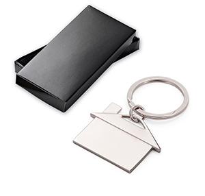 93084 Chaveiro de metal no formato de casa. Cromado - Medidas: 49 x 36 x 3 mm - Gravação: Laser 93084 Chaveiro de metal no formato de casa. Cromado - Medidas: 49 x 36 x 3 mm - Gravação: Laser