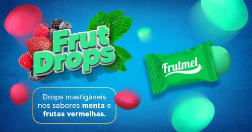 Drops mástigavéis ( tipo Mentos ) Frutas Vermelhas ou Menta fresh. Embalagem Individual em polipropileno biorientado (BOPP) disponível nas seguintes opções: Branco pérola, Branco pérola Chapado, Metalizado prata, Tranparente cristal e transparente opaco (mate)