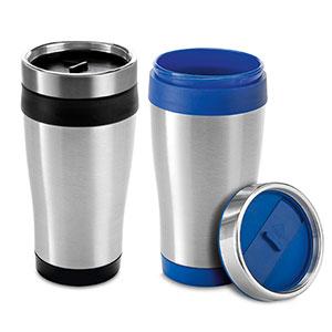 94625 Copo de viagem em aço inoxidável e polipropileno com corpo duplo e tampa. Capacidade até 420 ml. Caixa branca 94654 vendida opcionalmente. - Medidas: 81 x 167 mm - Personalização: Laser - Gravação: 20 x 30 mm 94625 Copo de viagem em aço inoxidável e polipropileno com corpo duplo e tampa. Capacidade até 420 ml. Caixa branca 94654 vendida opcionalmente. - Medidas: 81 x 167 mm - Personalização: Laser - Gravação: 20 x 30 mm